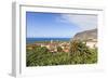 View from Tazacorte over Banana Plantations to the Sea, La Palma, Canary Islands, Spain, Europe-Gerhard Wild-Framed Photographic Print