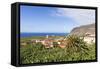 View from Tazacorte over Banana Plantations to the Sea, La Palma, Canary Islands, Spain, Europe-Gerhard Wild-Framed Stretched Canvas