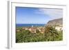 View from Tazacorte over Banana Plantations to the Sea, La Palma, Canary Islands, Spain, Europe-Gerhard Wild-Framed Photographic Print