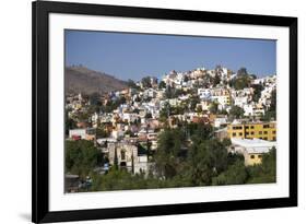 View from Templo de San Diego, distant view of the city, Guanajuato, Mexico, North America-Peter Groenendijk-Framed Photographic Print