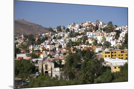 View from Templo de San Diego, distant view of the city, Guanajuato, Mexico, North America-Peter Groenendijk-Mounted Photographic Print