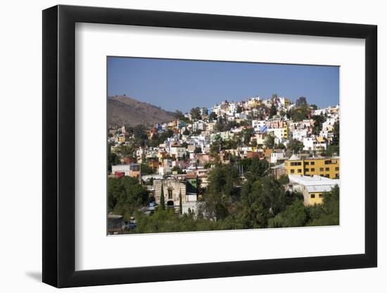 View from Templo de San Diego, distant view of the city, Guanajuato, Mexico, North America-Peter Groenendijk-Framed Photographic Print