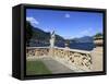 View From Terrace, Lenno, Lake Como, Lombardy, Italy, Europe-Vincenzo Lombardo-Framed Stretched Canvas