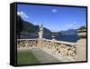 View From Terrace, Lenno, Lake Como, Lombardy, Italy, Europe-Vincenzo Lombardo-Framed Stretched Canvas