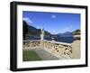 View From Terrace, Lenno, Lake Como, Lombardy, Italy, Europe-Vincenzo Lombardo-Framed Photographic Print