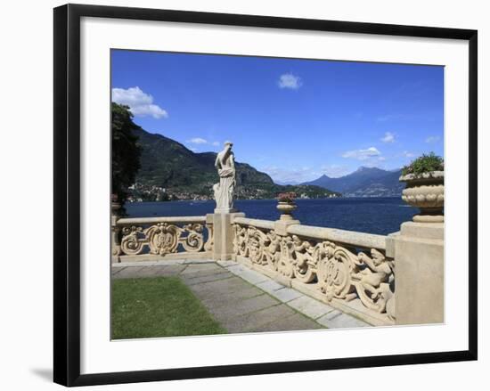 View From Terrace, Lenno, Lake Como, Lombardy, Italy, Europe-Vincenzo Lombardo-Framed Photographic Print