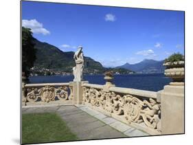 View From Terrace, Lenno, Lake Como, Lombardy, Italy, Europe-Vincenzo Lombardo-Mounted Photographic Print