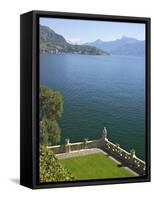 View from Terrace of 18th Century Villa del Balbianello, Lenno, Lake Como, Italian Lakes, Italy-Peter Barritt-Framed Stretched Canvas