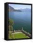 View from Terrace of 18th Century Villa del Balbianello, Lenno, Lake Como, Italian Lakes, Italy-Peter Barritt-Framed Stretched Canvas