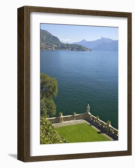 View from Terrace of 18th Century Villa del Balbianello, Lenno, Lake Como, Italian Lakes, Italy-Peter Barritt-Framed Photographic Print