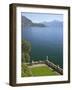 View from Terrace of 18th Century Villa del Balbianello, Lenno, Lake Como, Italian Lakes, Italy-Peter Barritt-Framed Photographic Print