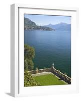 View from Terrace of 18th Century Villa del Balbianello, Lenno, Lake Como, Italian Lakes, Italy-Peter Barritt-Framed Photographic Print