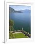 View from Terrace of 18th Century Villa del Balbianello, Lenno, Lake Como, Italian Lakes, Italy-Peter Barritt-Framed Photographic Print