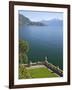 View from Terrace of 18th Century Villa del Balbianello, Lenno, Lake Como, Italian Lakes, Italy-Peter Barritt-Framed Photographic Print