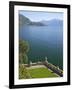 View from Terrace of 18th Century Villa del Balbianello, Lenno, Lake Como, Italian Lakes, Italy-Peter Barritt-Framed Photographic Print