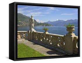 View from Terrace of 18th Century Villa del Balbianello, Lenno, Lake Como, Italian Lakes, Italy-Peter Barritt-Framed Stretched Canvas