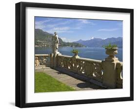 View from Terrace of 18th Century Villa del Balbianello, Lenno, Lake Como, Italian Lakes, Italy-Peter Barritt-Framed Photographic Print