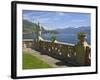 View from Terrace of 18th Century Villa del Balbianello, Lenno, Lake Como, Italian Lakes, Italy-Peter Barritt-Framed Photographic Print