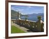 View from Terrace of 18th Century Villa del Balbianello, Lenno, Lake Como, Italian Lakes, Italy-Peter Barritt-Framed Photographic Print