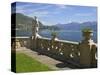 View from Terrace of 18th Century Villa del Balbianello, Lenno, Lake Como, Italian Lakes, Italy-Peter Barritt-Stretched Canvas