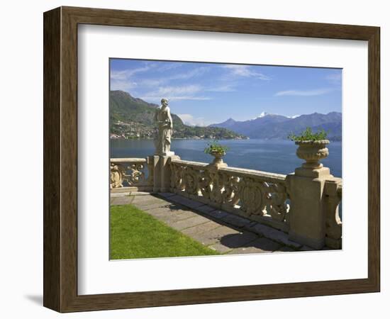 View from Terrace of 18th Century Villa del Balbianello, Lenno, Lake Como, Italian Lakes, Italy-Peter Barritt-Framed Photographic Print