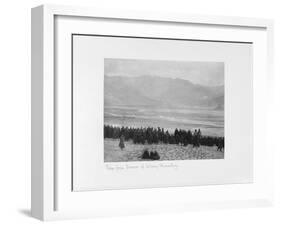 View from Terrace of Debung Monastery, Tibet, 1903-04-John Claude White-Framed Giclee Print