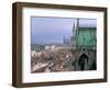 View from Terrace of St. Epvre Basilica, of Place Stanislas and Old Town, Nancy, Lorraine-Bruno Barbier-Framed Photographic Print