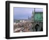 View from Terrace of St. Epvre Basilica, of Place Stanislas and Old Town, Nancy, Lorraine-Bruno Barbier-Framed Photographic Print