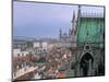 View from Terrace of St. Epvre Basilica, of Place Stanislas and Old Town, Nancy, Lorraine-Bruno Barbier-Mounted Photographic Print