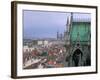 View from Terrace of St. Epvre Basilica, of Place Stanislas and Old Town, Nancy, Lorraine-Bruno Barbier-Framed Photographic Print