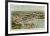 View from the Air of the Chicago World Fair-null-Framed Premium Giclee Print