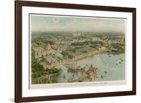 View from the Air of the Chicago World Fair-null-Framed Art Print