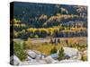 View from the Alluvial Fan at the Base of Waterfalls in Rocky Mountain National Park, Colorado,USA-Anna Miller-Stretched Canvas