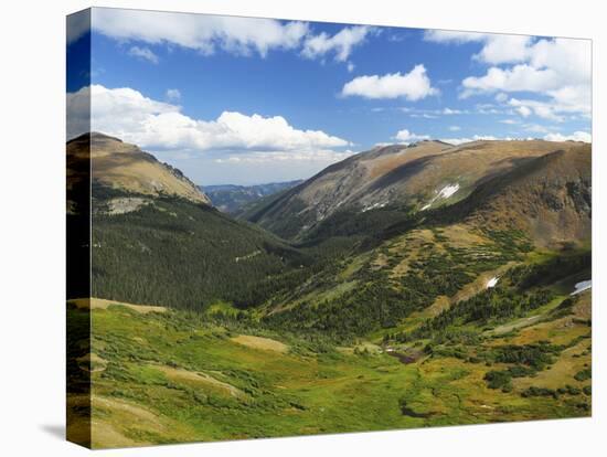 View from the Alpine Visitor Center, Rocky Mountain National Park, Colorado, USA-Michel Hersen-Stretched Canvas