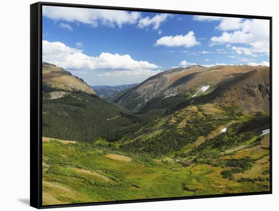 View from the Alpine Visitor Center, Rocky Mountain National Park, Colorado, USA-Michel Hersen-Framed Stretched Canvas