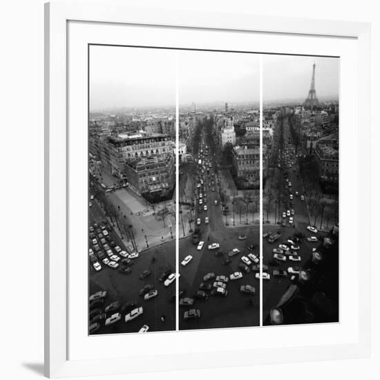 View From The Arc De Triomphe To The Place De L'Et-Paul Almasy-Framed Giclee Print