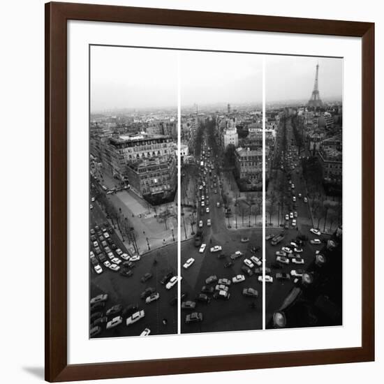 View From The Arc De Triomphe To The Place De L'Et-Paul Almasy-Framed Giclee Print