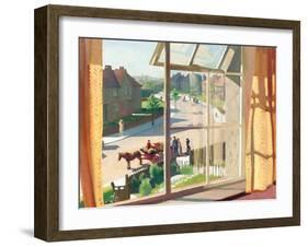 View from the Artist's Bedroom, C.1930-Percy Shakespeare-Framed Giclee Print