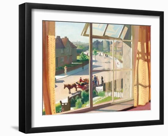 View from the Artist's Bedroom, C.1930-Percy Shakespeare-Framed Giclee Print