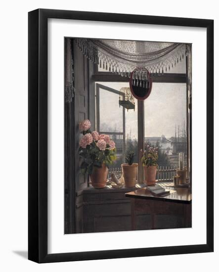 View from the artist's room, c.1825-Martinus Rorbye-Framed Giclee Print