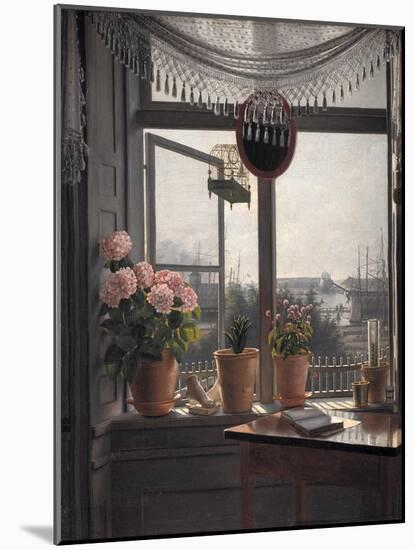 View from the artist's room, c.1825-Martinus Rorbye-Mounted Giclee Print