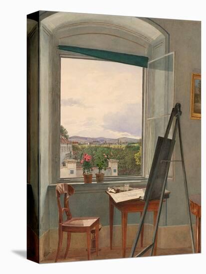View From the Artist's Studio in Alservorstadt Toward Dornbach-Jakob Alt-Stretched Canvas