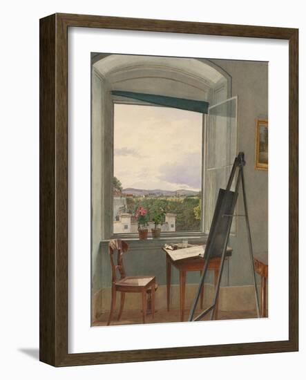 View from the Artist's Studio in Alservorstadt toward Dornbach-Jakob Alt-Framed Giclee Print