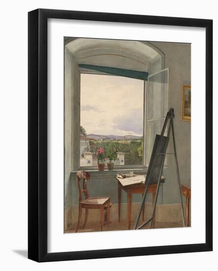 View from the Artist's Studio in Alservorstadt toward Dornbach-Jakob Alt-Framed Giclee Print