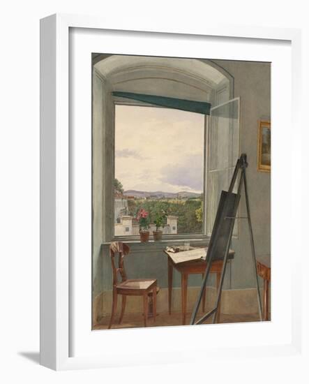 View from the Artist's Studio in Alservorstadt toward Dornbach-Jakob Alt-Framed Giclee Print