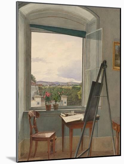 View from the Artist's Studio in Alservorstadt toward Dornbach-Jakob Alt-Mounted Giclee Print