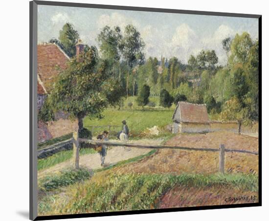 View from the Artist's Window, Eragny-Camille Pissarro-Mounted Art Print