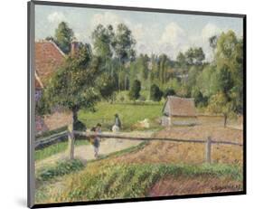 View from the Artist's Window, Eragny-Camille Pissarro-Mounted Art Print
