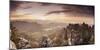 View from the Bastion View with Sunrise-Jorg Simanowski-Mounted Photographic Print