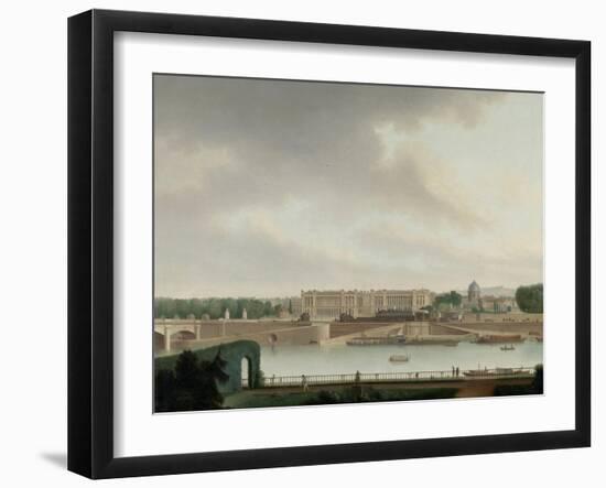 View from the Batavian Embassy in Paris, Josephus Augustus Knip-Josephus Augustus Knip-Framed Art Print